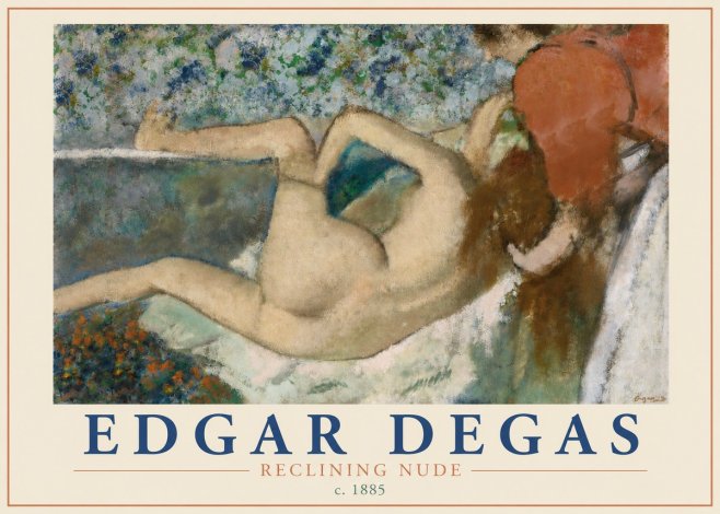 Edgar Degas Reclining Nude No3 - Juliste