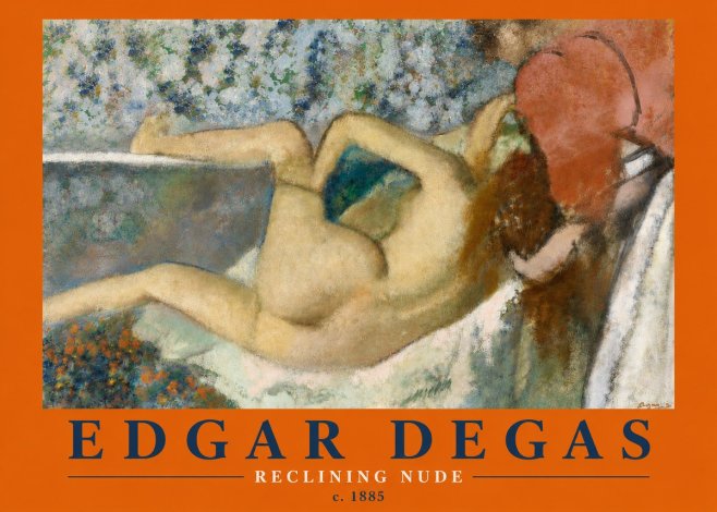 Edgar Degas Reclining Nude No4 - Juliste