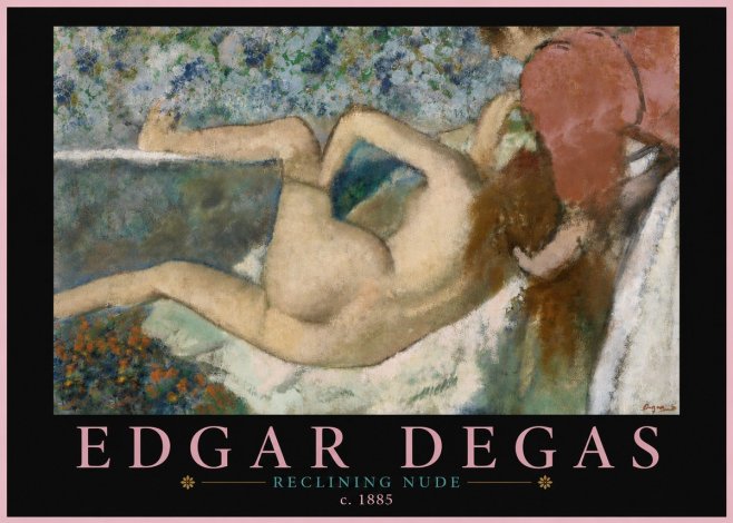 Edgar Degas Reclining Nude No5 - Juliste