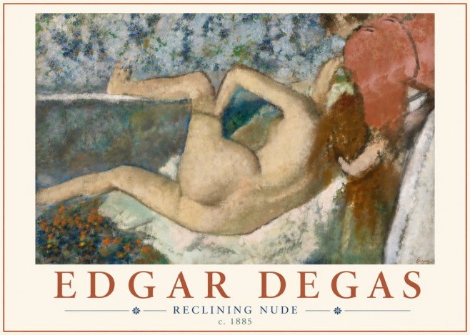 Edgar Degas Reclining Nude No6 - Juliste