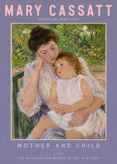 Mary Cassatt Mother and Child I No2 - Juliste