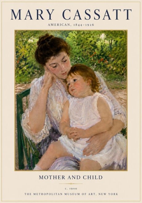 Mary Cassatt Mother and Child I No3 - Juliste