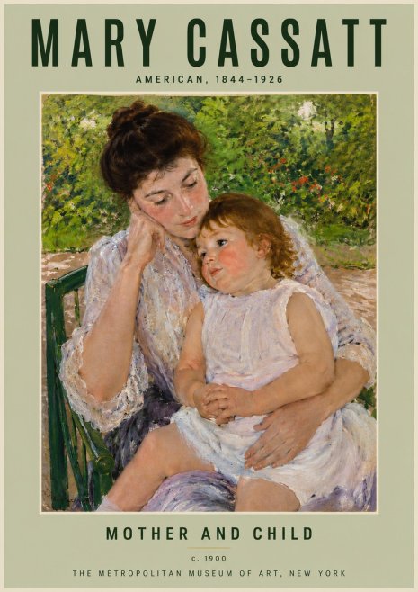 Mary Cassatt Mother and Child I No4 - Juliste