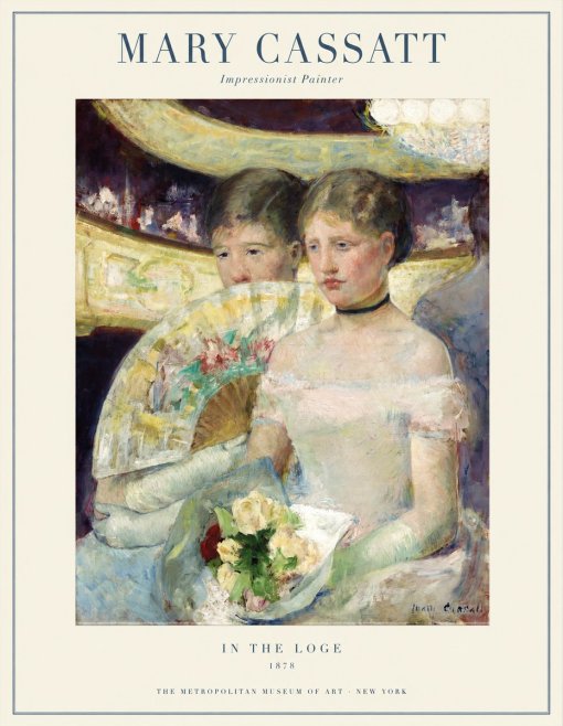 Mary Cassatt In the Loge No1 - Juliste