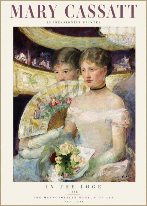 Mary Cassatt In the Loge No2 - Juliste
