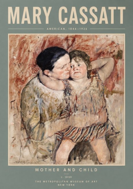 Mary Cassatt Mother and Child II No4 - Juliste