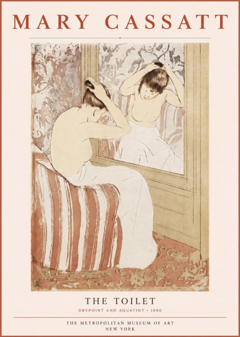 Mary Cassatt The Toilet No3 - Juliste