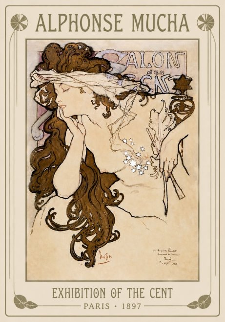 Mucha Salon Des Cent No6 - Juliste