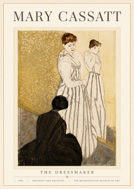 Mary Cassatt The Dressmaker No4 - Juliste