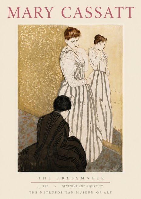 Mary Cassatt The Dressmaker No5 - Juliste