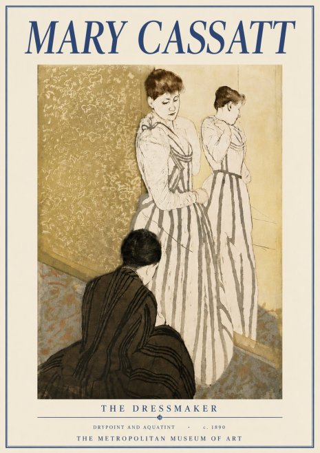 Mary Cassatt The Dressmaker No6 - Juliste