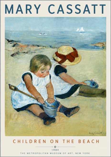 Mary Cassatt Children on the Beach No4 - Juliste
