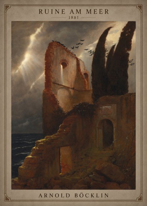 Arnold Böcklin Ruine Am Meer · 1881 No3 - Juliste