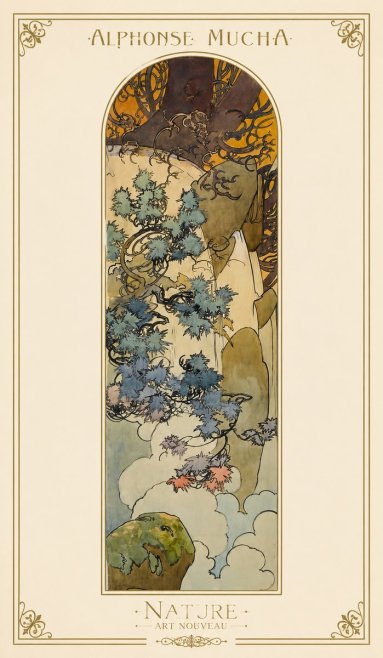 Mucha Nature No1 - Juliste