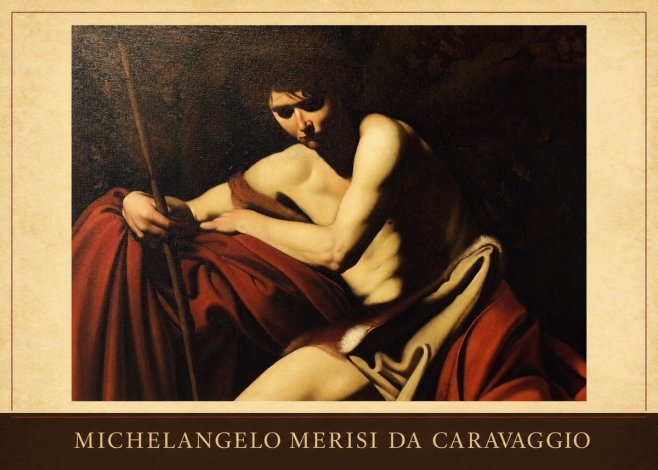 Michelangelo Merisi da Caravaggio Saint John the Baptist I No3 - Juliste