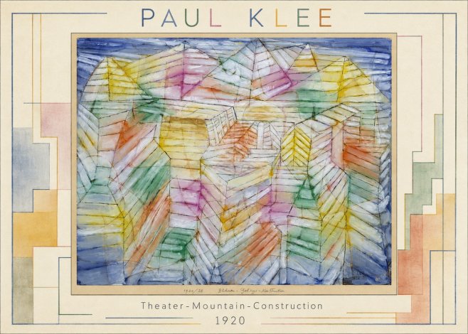 Paul Klee Theater-mountain-construction No1 - Juliste