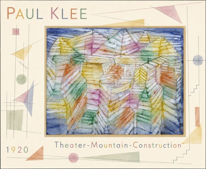 Paul Klee Theater-mountain-construction No4 - Juliste