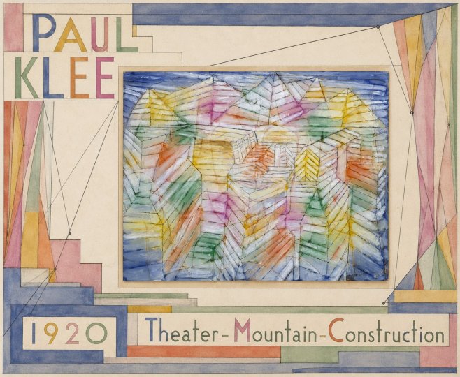 Paul Klee Theater-mountain-construction No6 - Juliste
