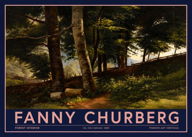 Fanny Churberg Forest Interior No2 - Juliste