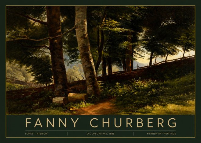 Fanny Churberg Forest Interior No3 - Juliste