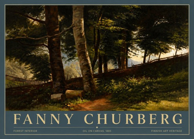 Fanny Churberg Forest Interior No5 - Juliste