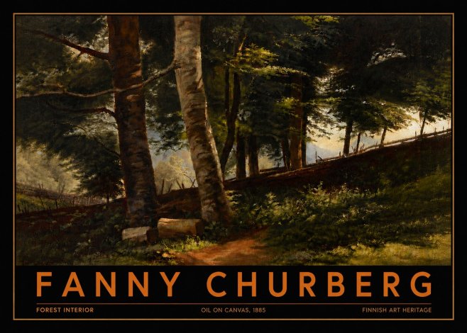 Fanny Churberg Forest Interior No6 - Juliste