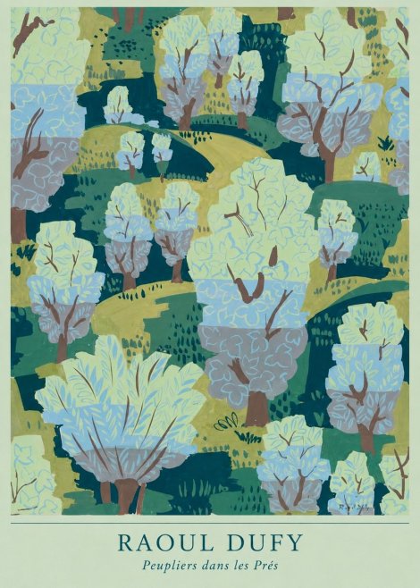 Raoul Dufy Peupliers Dans Les Prés No4 - Juliste