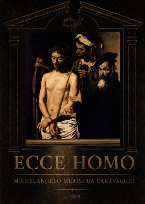 Michelangelo Merisi da Caravaggio Ecce Homo No4 - Juliste
