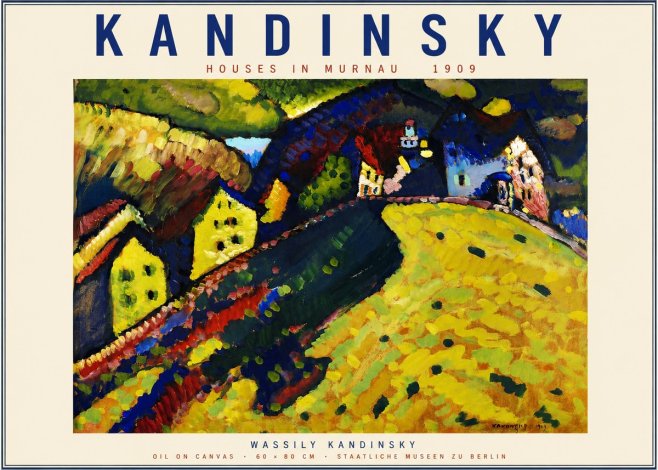 Kandinsky Houses in Murnau No2 - Juliste