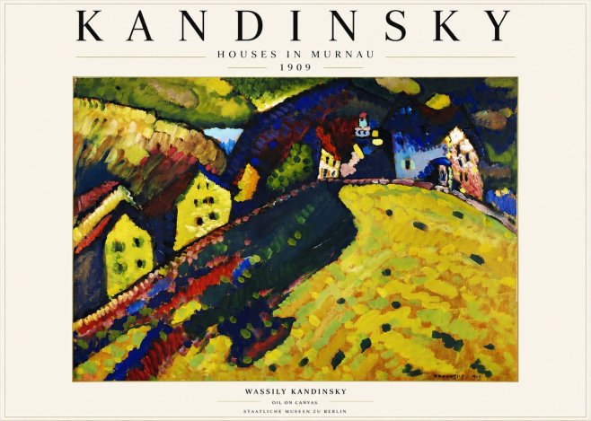Kandinsky Houses in Murnau No3 - Juliste
