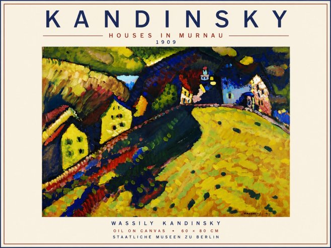 Kandinsky Houses in Murnau No6 - Juliste