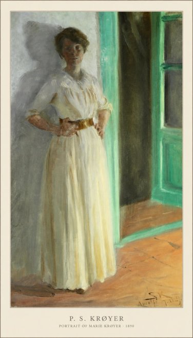 P.S. Krøyer Portrait of Marie Krøyer No3 - Juliste