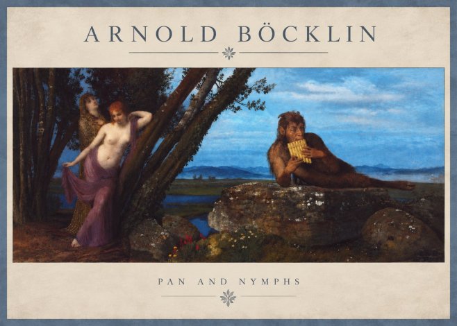 Arnold Böcklin Pan and Nymphs No4 - Juliste