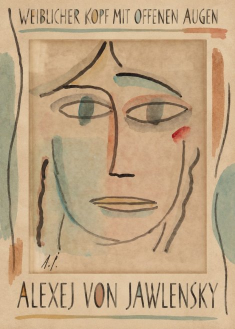 Alexej von Jawlensky Weiblicher Kopf Mit Offenen Augen No1 - Juliste