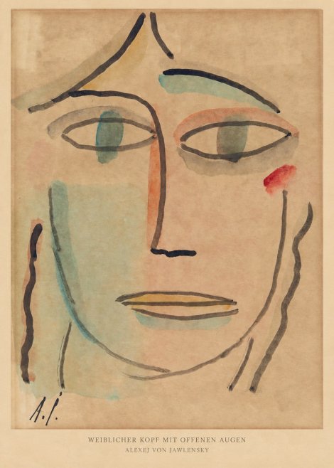 Alexej von Jawlensky Weiblicher Kopf Mit Offenen Augen No5 - Juliste