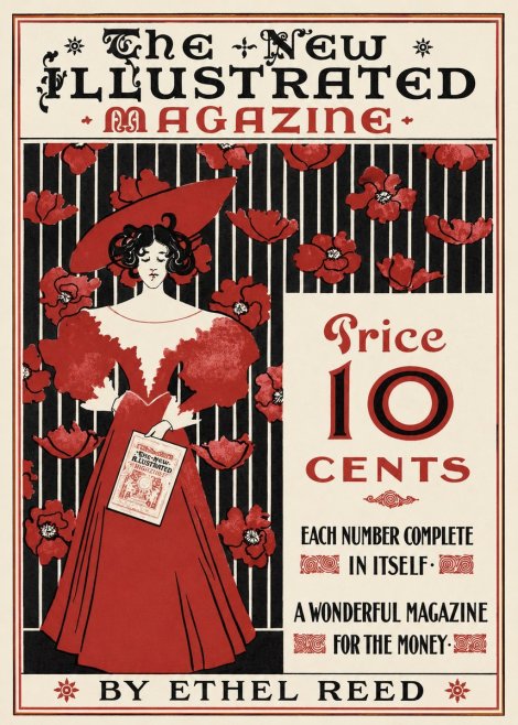 Ethel Reed The New Illustrated Magazine No1 - Juliste