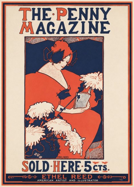 Ethel Reed The Penny Magazine No1 - Juliste