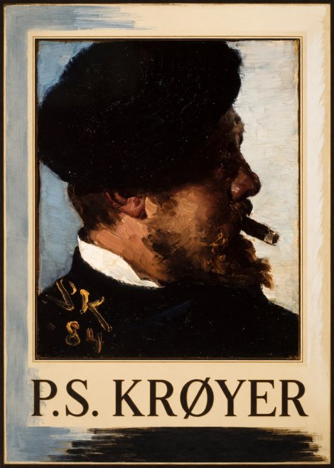 P.S. Krøyer Self-portrait with Cigar I No1 - Juliste