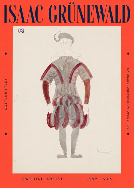 Isaac Grünewald Costume Study II No2 - Juliste