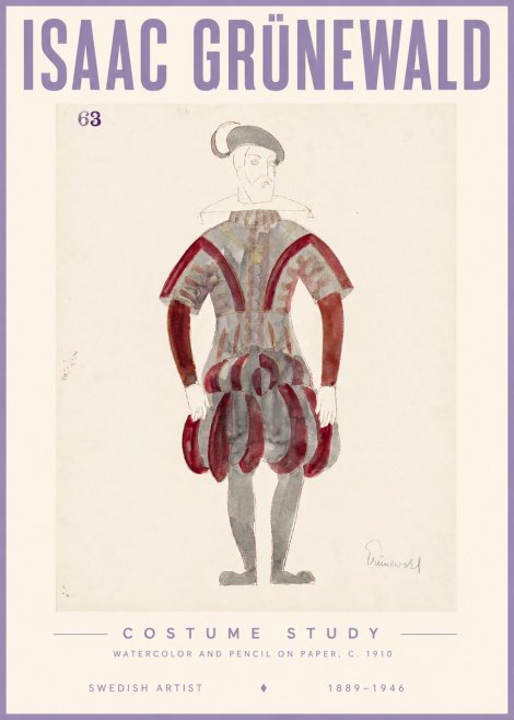 Isaac Grünewald Costume Study II No3 - Juliste