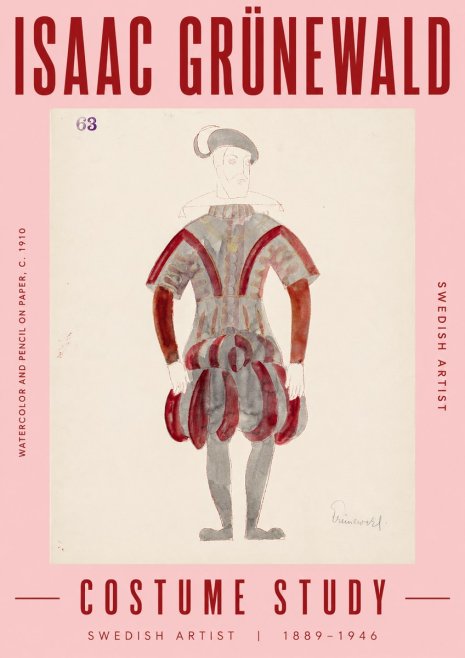 Isaac Grünewald Costume Study II No5 - Juliste