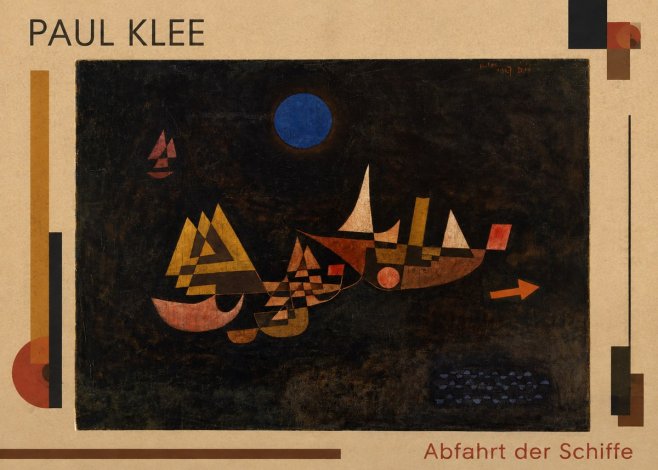 Paul Klee Abfahrt Der Schiffe No1 - Juliste