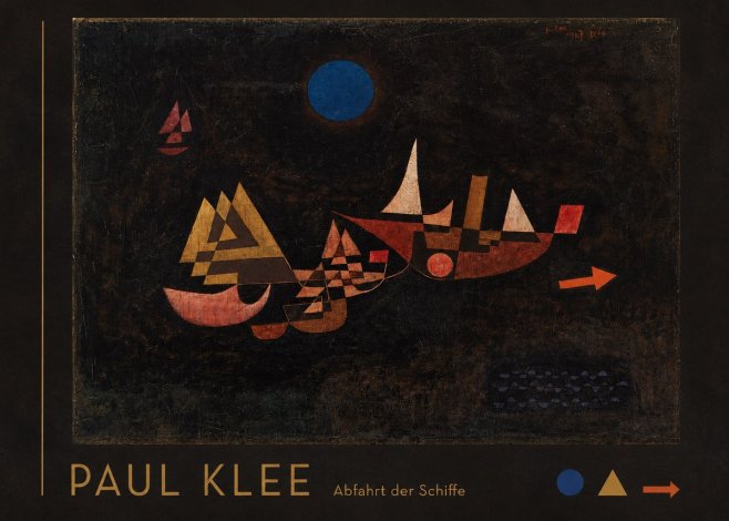 Paul Klee Abfahrt Der Schiffe No3 - Juliste