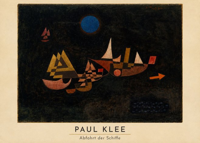 Paul Klee Abfahrt Der Schiffe No4 - Juliste