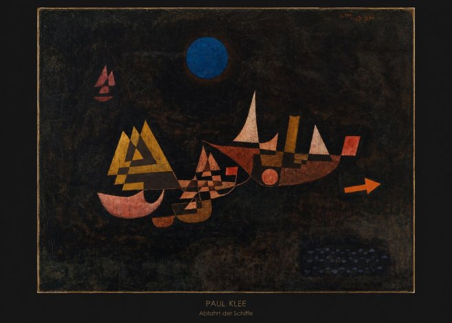 Paul Klee Abfahrt Der Schiffe No6 - Juliste