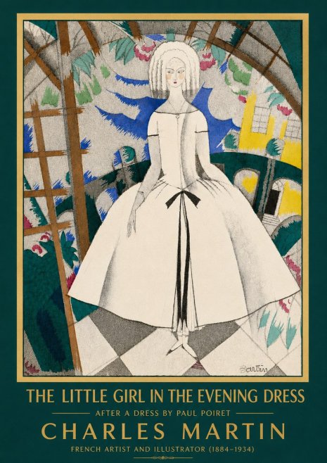 Charles Martin The Little Girl in the Evening Dress No4 - Juliste