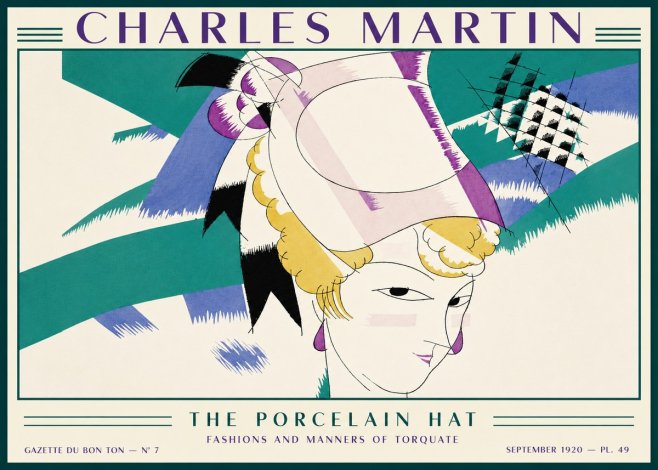Charles Martin The Porcelain Hat No2 - Juliste
