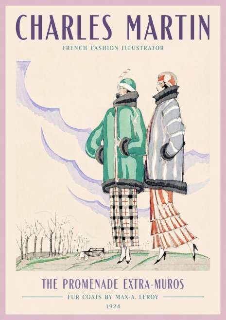 Charles Martin The Promenade Extra-muros No3 - Juliste