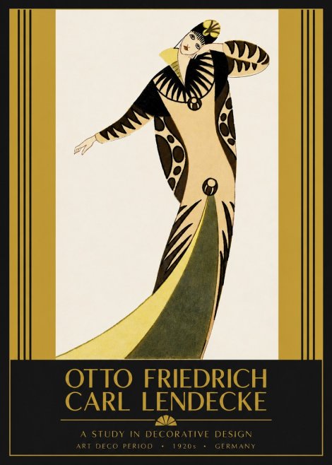 Otto Friedrich Carl Lendecke A Study in Decorative Design No2 - Juliste