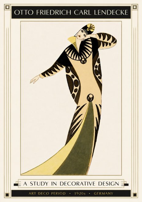 Otto Friedrich Carl Lendecke A Study in Decorative Design No4 - Juliste